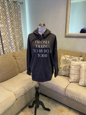 New TORRID Women M/L  "I'm Only Talking to My Dog Today." Graphic shirt